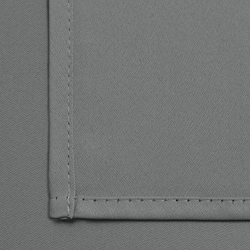 Blackout Curtains 38x63 inch Grey Thermal Drapes (Grey / 38"W x 63"L (Pack of 2))