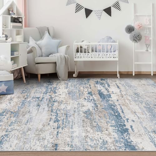 Area Rugs 6x9 for Living Room (Lightbluebrown / 6' x 9' (Rectangular))