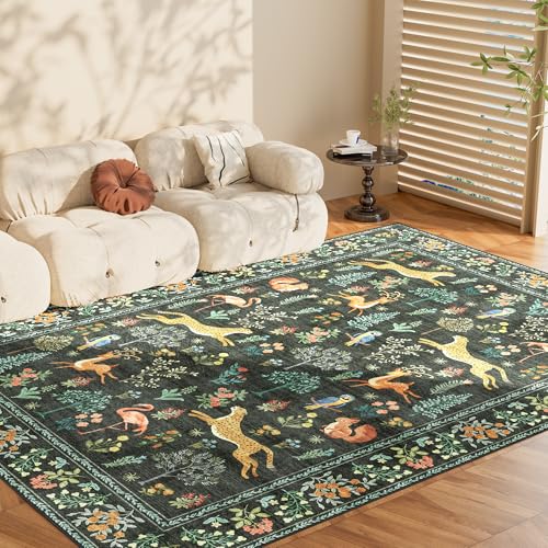 8x10 Area Rugs (Black (Animal) / 8' x 10' (Rectangular))