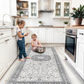 Hallway 4x8 Washable Runner Rug (4' x 8' (Rectangular) / Grey)