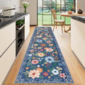 2x10 Runner Rug (Blue / 2' x 10' (Rectangular))