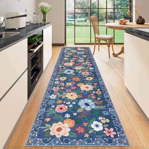 2x10 Runner Rug (Blue / 2' x 10' (Rectangular))