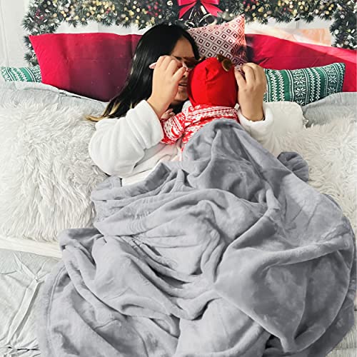 GentleSoft Fleece Blanket Twin Size Light Grey (Light Grey / Twin (60" X 80"))