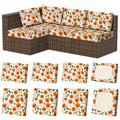 8Pcs Outdoor Cushion Covers (Sunflower / Square-large + Rectangle)