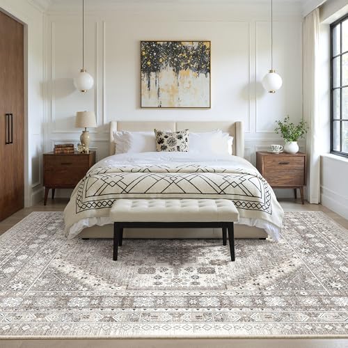 6x9 Area Rugs for Living Room (Brown/Beige / 6' x 9' (Rectangular))