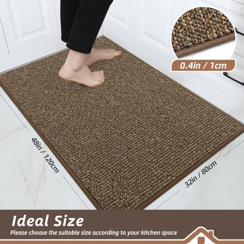 Kitchen Rugs 32"x48" (Brown / 32" X 48" (Rectangular))