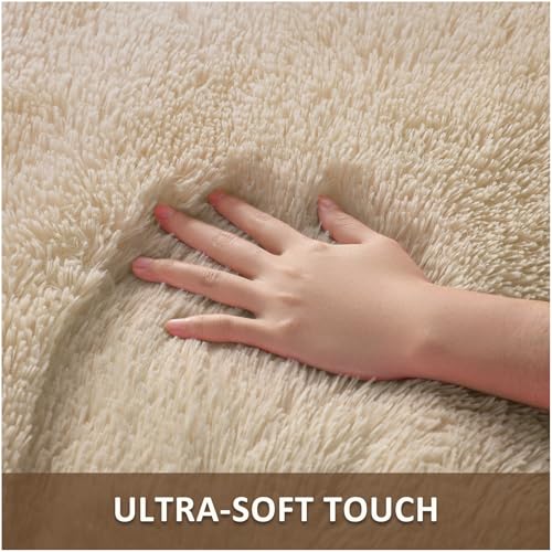 4x6 Oval Beige Rugs for Bedroom Living Room (Beige / 4' x 6' (Oval))