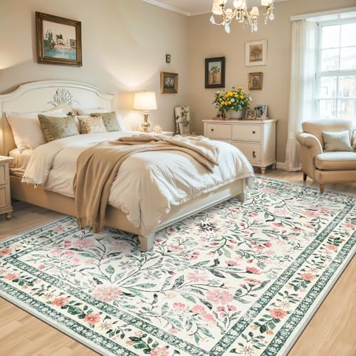Area Rug 9x12 Living Room (Green/Beige / 9' x 12' (Rectangular))