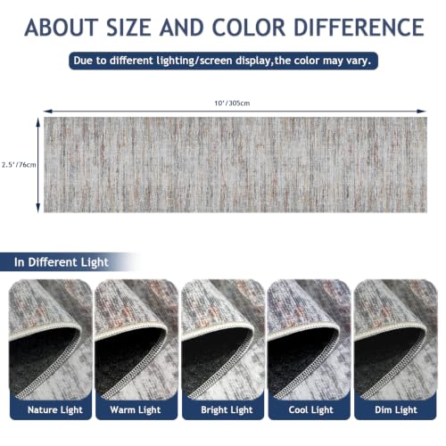 2.5x10 Washable Runner Rugs (Multi Color / 2'6" x 10' (Runner))