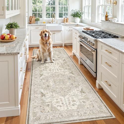 Hallway Runner 3x8 (Ivory/Brown / 3' x 8' (Runner))
