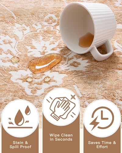 8x10 Area Rugs for Living Room (Jasper Orange / 8' x 10' (Rectangular))