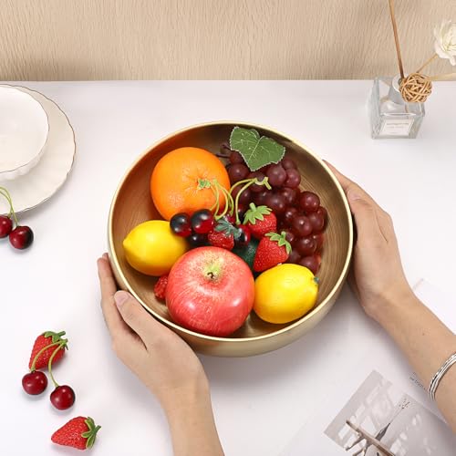 9.1" Stainless Steel Bowl Decorative Key Bowl for Entryway Table (Gold / 9.1 Inches)