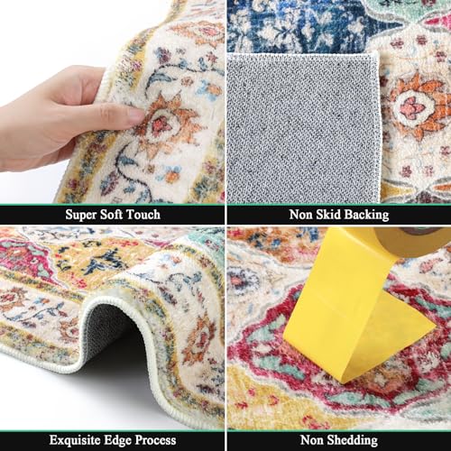 HEBE Hallway Runner Rug 2'8''x8' (Colorful / 2'8" x 8' (Rectangular))