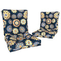Outdoor Back Chair Cushions (42"x21"x4" / Gilded Azure)