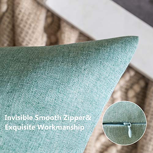 Decorative Outdoor Pillow Covers Euro Waterproof 22x22 Teal (22" x 22" (Pack of 2) / Teal)
