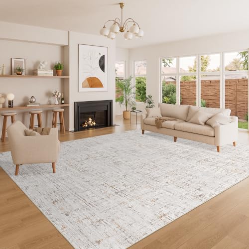 8x10 Washable Area Rugs (Orange/Brown / 8' x 10' (Rectangular))
