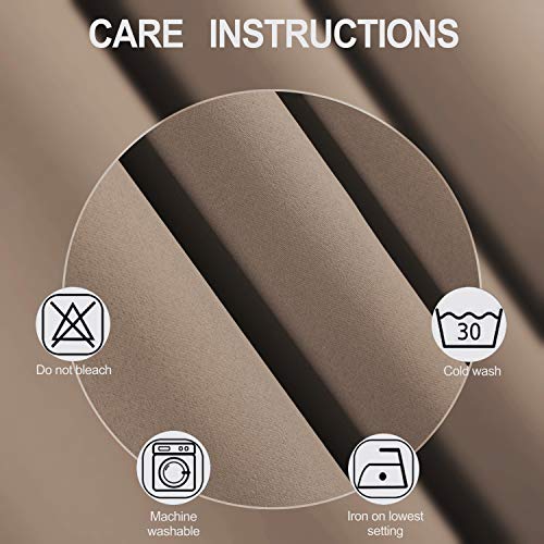 Cappuccino Thermal Blackout Curtains (Cappuccino / 52"W x 54"L (Pack of 2))