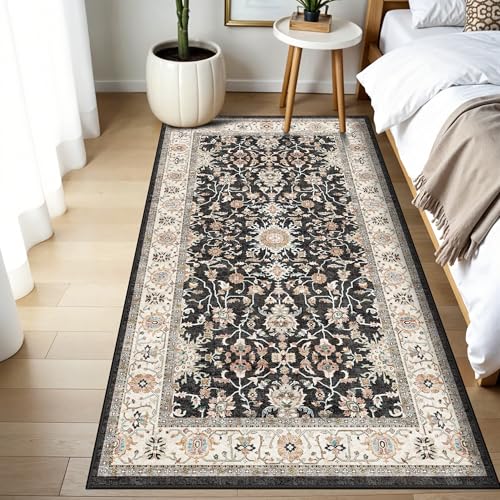 3x6 Washable Hallway Runner Rug (Black / 3' x 6' (Rectangular))