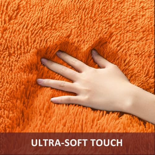Orange Rugs for Living Room Bedroom (Orange / 5' x 8' (Rectangular))