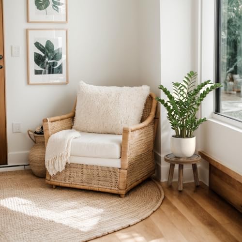 3 Pack Wood Plant Stands Indoor (heavy burnt color / 3 Pack)