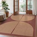 Modern Rainbow Easy Jute Outdoor Rug 5x7 (5' x 7' (Rectangular) / Red Rainbow)