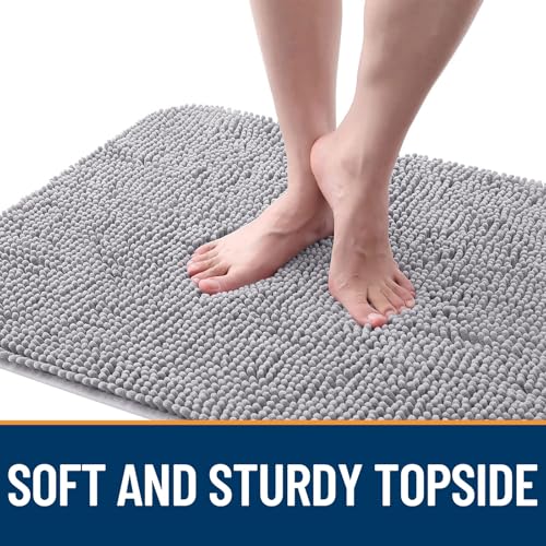 Dog Door Mat for Muddy Paws 54x32 (Light Grey / 54" X 32")