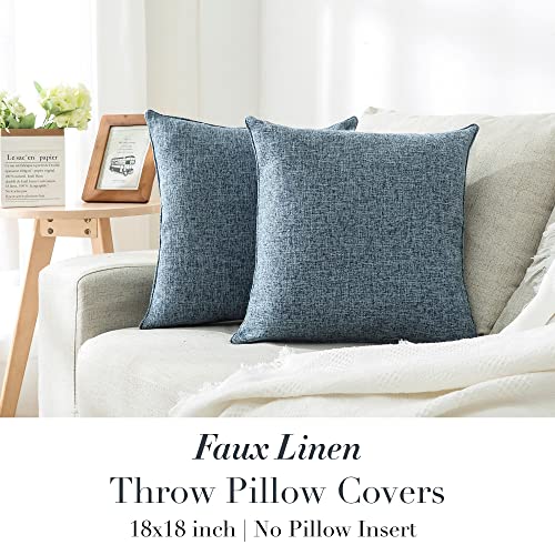 Throw Pillow Covers 18x18 (Blue-2pack / 18" x 18" (Pack of 2))