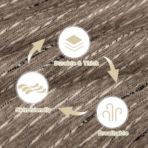 Oversized Armchair Couch Cover for 1 Cushion Couch (71" x 91" / 9# Lines Sand)