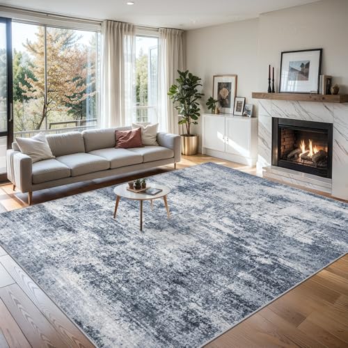 9x12 Area Rug Living Room (Grey Blue / 9' x 12' (Rectangular))