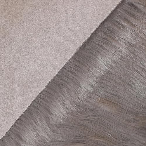 Faux Fur Sheepskin Rug (3' x 4' (Rectangular) / Grey)