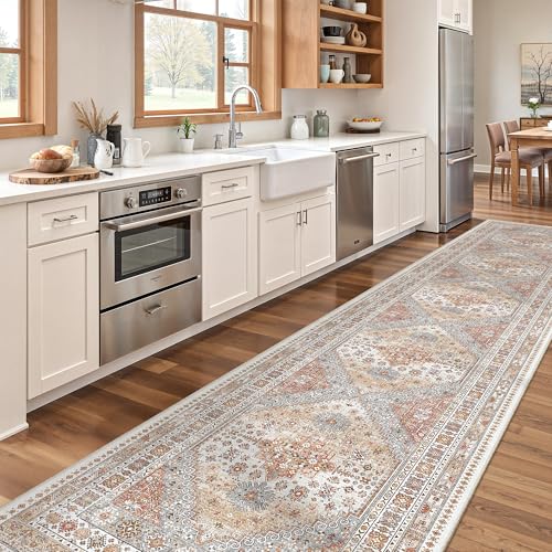 2'6 x 12' Runner Rug Non Slip (Orange / 2'6" x 12' (Runner))