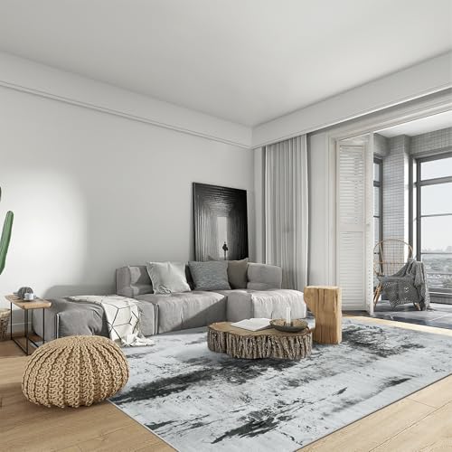 10x14 Area Rugs for Living Room (Black White Grey / 10' x 14' (Rectangular))