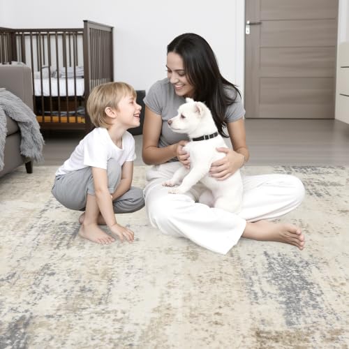 Area Rug Living Room (Beige Brown / 4' x 6' (Rectangular))