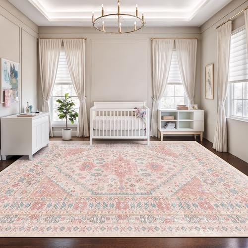 Pink Rugs for Bedroom (Pink/Blue / 10' x 14' (Rectangular))
