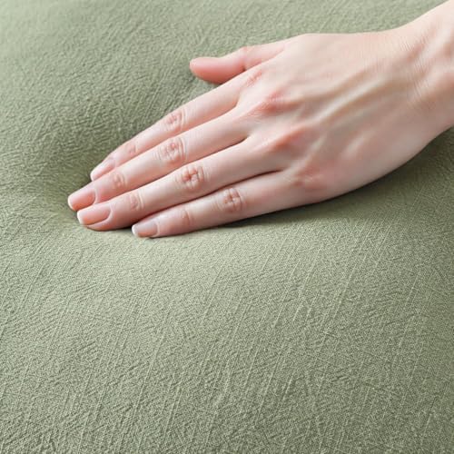 Linen Fringe Decorative Lumbar Throw Pillow Covers Sage Green 12x20 (20" x 12" (Pack of 2) / Sage Green)
