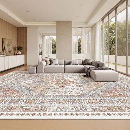 12x15 Area Rugs for Living Room (Orange / 12' x 15' (Rectangular))