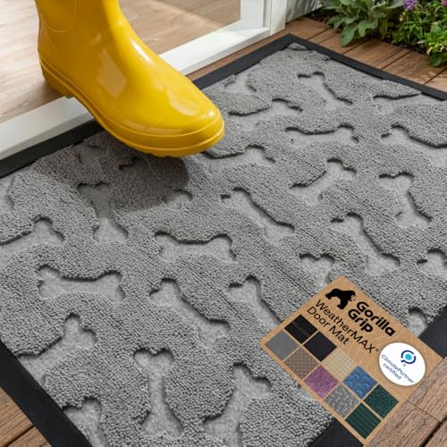 WeatherMAX Door Mat (Light Gray Bones / 29" x 17")