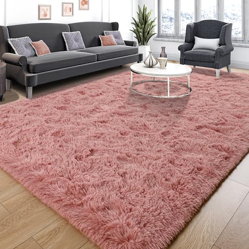 6x9 Blush Pink Area Rugs for Living Room Girls Bedroom (Blush / 6' X 9' (Rectangular))