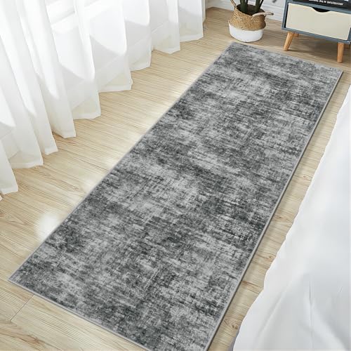 2'6''x8' Runner Rugs Washable Rug (Black / 2'6" x 8' (Runner))