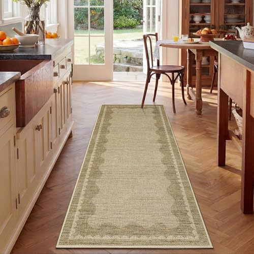 2x10 Washable Runner Rug (Jute-beige / 2' x 10' (Rectangular))