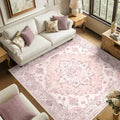 Washable Area Rug (Pink / 6' x 6' (Square))