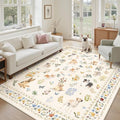Dog 6x9 Area Rugs for Living Room (Dog/Beige / 6' x 9' (Rectangular))