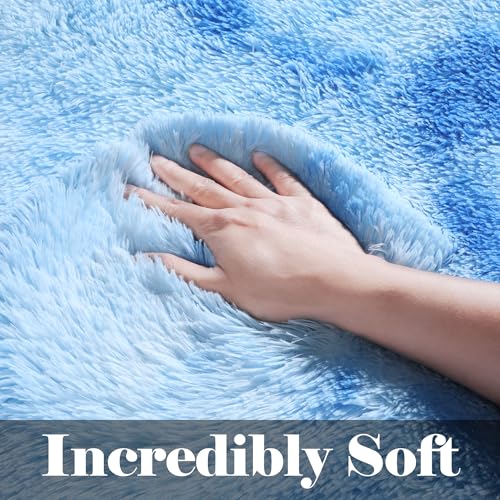 Area Rugs for Boys Bedroom Living Room (Sky Blue / 4' x 6' (Rectangular))