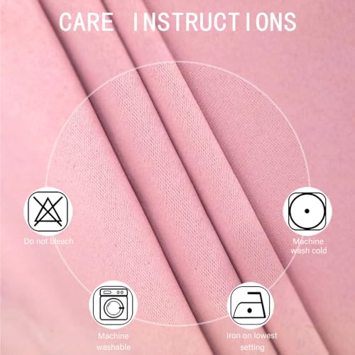 Baby Pink Bedroom Blackout Curtains (Pink / 52"W x 84"L (Pack of 2))