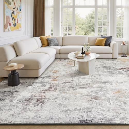 5x7 Area Rugs for Living Room (Sandstone Beige Grey / 5' x 7' (Rectangular))