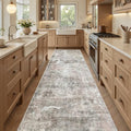 Runner Rug 2'6"x8' Kitchen Hallway Runners Abstract Pink (Pink/Grey / 2'6" x 8' (Runner))