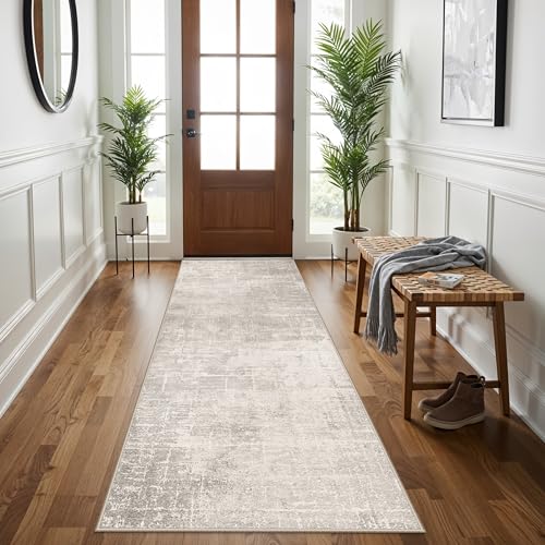 3x7 Washable Hallway Runner Rug (3' x 7' (Rectangular) / Beige/Cream)