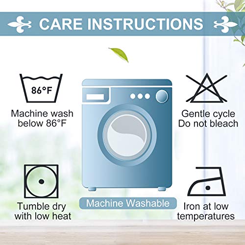 100% Blackout Curtains for Bedroom 2 Panels Set with Black Liner (52"W x 45"L (Pack of 2) / Navy Blue)