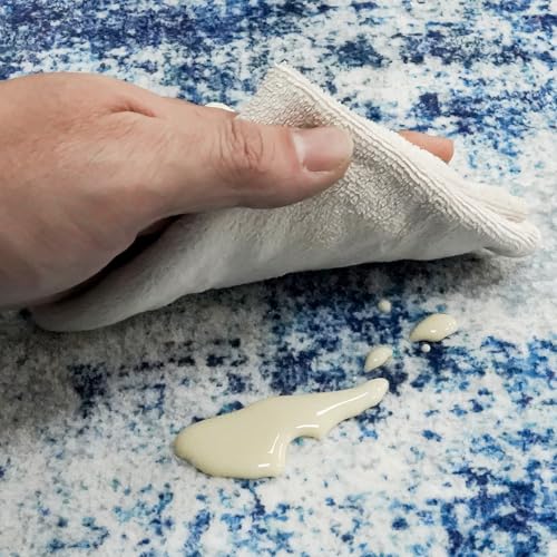 3x10 Washable Runner Rug for Hallway (Blue / 3' x 10' (Rectangular))