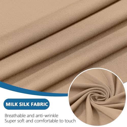 Milk Silk Couch Cushion Covers (Camel / Seat Cover Small)